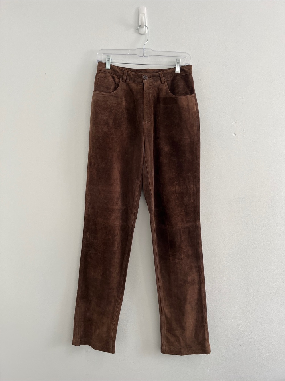 Vintage Dark Brown Suede Pants